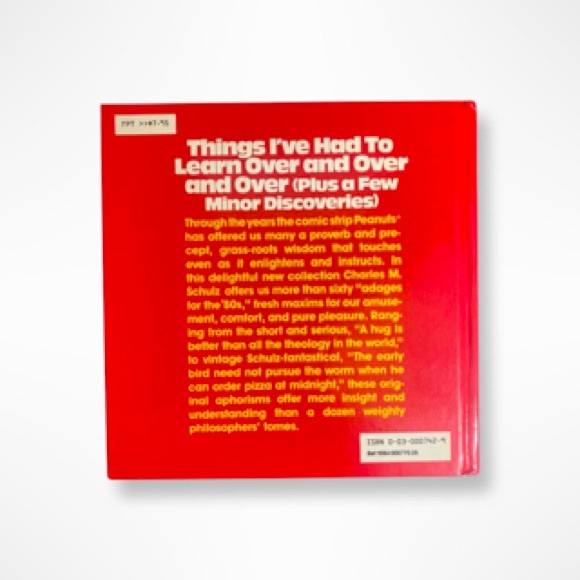 Charles M. Schulz Things I’ve Had To Learn Over and Over and Over” Autographed - Picture 2 of 6